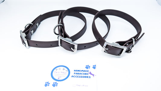 SNUFFLE FOR SHADOW: BioThane Collar - Dark Brown