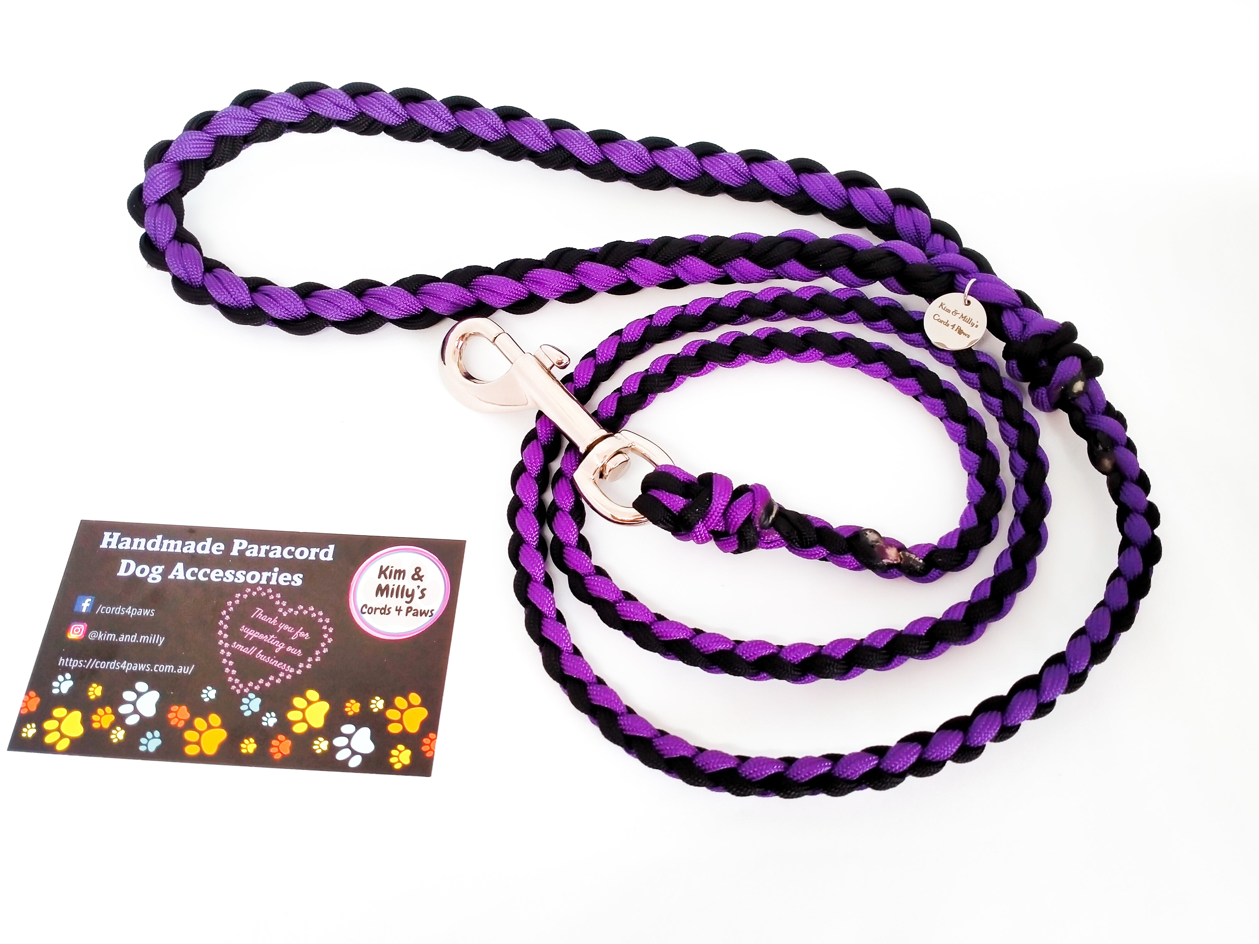 4 strand paracord dog leash best sale